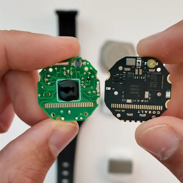 The original green board on the left, the black Cobalt board on the right.